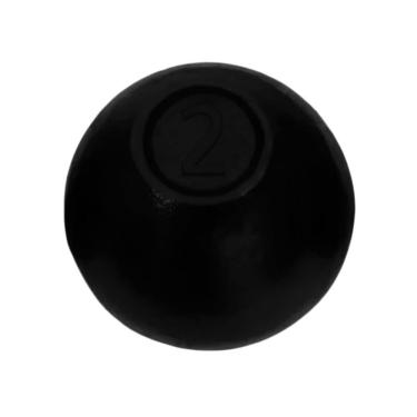 Imagem de Bola de Arremesso BATF2A Treinamento Funcional Ferro Fundido 2kg Preto Anilhas Fitness