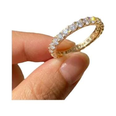 Imagem de Anel Fino De Prata Esterlina 925 Para Mulheres Com Zircônia Cúbica Bri