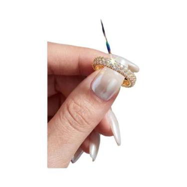 Imagem de Anel De Casamento Feminino Em Prata Esterlina 925 Com Diamante Moissan
