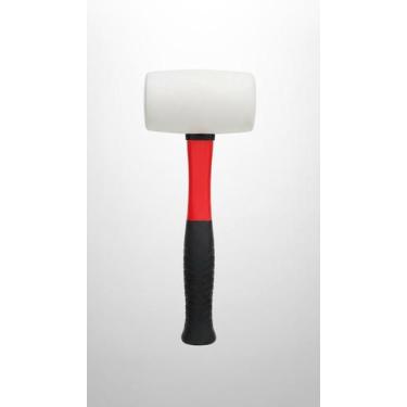 Imagem de Martelo Borracha Branca 50mm Cabo Fibra Vidro - Congratulations Store