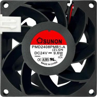 Imagem de Cooler PMD2408PMB1-A 24V 9.6W 0.40A 2L 2P 80X80X38MM A1 - Sunon