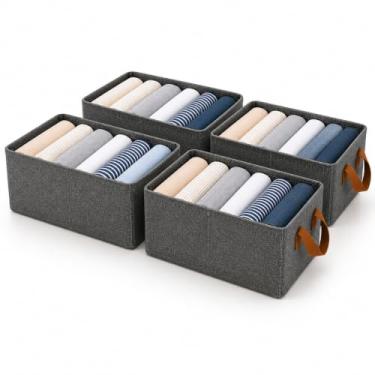 Imagem de Cesto Organizador Dobrável 25L com Alça – Caixa Multiuso para Guarda-Roupa, Gavetas, Armários, Lavanderia e Armazenamento de Brinquedos em Plástico Durável. (4)