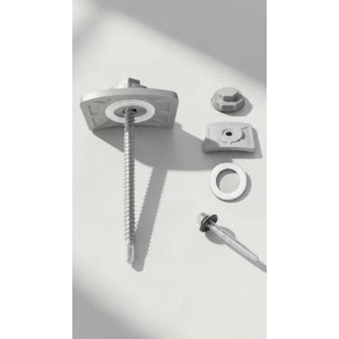 Imagem de Kit 20 Parafusos e Vedação para Telha PVC Cinza - Congratulations Stor
