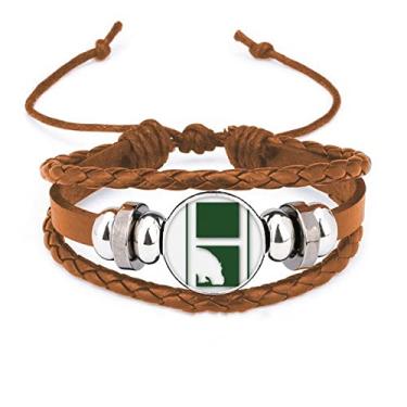 Imagem de un brand Pulseira moderna de couro Hippo Weight River Mud Art Deco