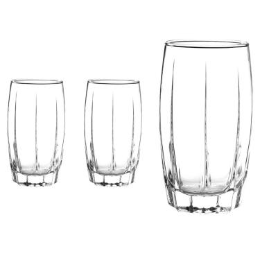 Imagem de Jogo 2 Copos De Vidro transparente Lond Drink 374ML Amadeus