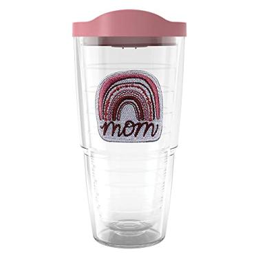 Imagem de Tervis Boho Mom Rainbow Made in USA Copo isolado de parede dupla, 680 g, clássico