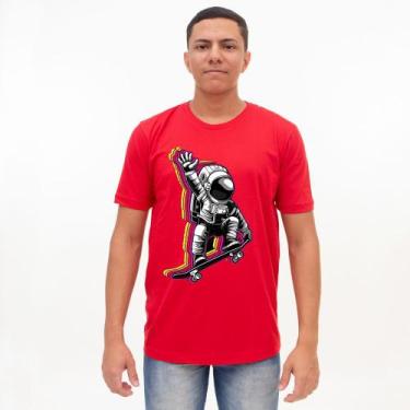 Imagem de Camiseta Básica 100% Algodão Estampada - Astronauta 2 - P M G Gg - D'l