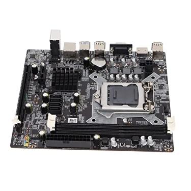 Imagem de Placa mãe LGA1150, H81 LAG1150 DDR3 com suporte HDMI SATA 2.0 USB placa mãe VGA + HDMI saída dupla VGA PCI E x16 slot para placa de vídeo chip integrado placa de som/rede