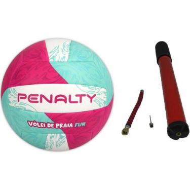 Imagem de Bola Volei De Praia Oficial Penalty Resistente Fun Xxi + Bomba De Ar