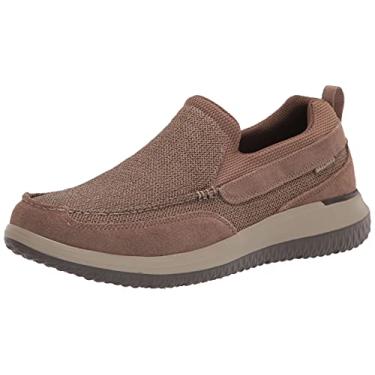 Imagem de Skechers USA Men's Del Array Moc Toe slip-on, Ltbr, 9.5 Wide