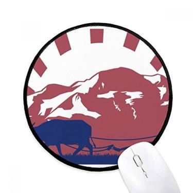 Imagem de Reino da Tailândia Tailândia Cultura Alfândega Mouse Pad Desktop Escritório Tapete Redondo para Computador