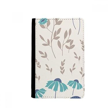 Imagem de Porta-passaporte com pintura de flores bege para passaporte Notecase Burse carteira capa para cartão, Multicolorido.
