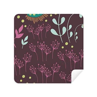 Imagem de Óculos de limpeza de tela de pano para pintura de plantas de flores escuras tecido de camurça pacote com 2