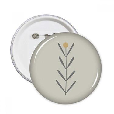 Imagem de Grama abstrata plantas arte padrão pinos redondos crachá botão emblema acessório decoração 5 peças