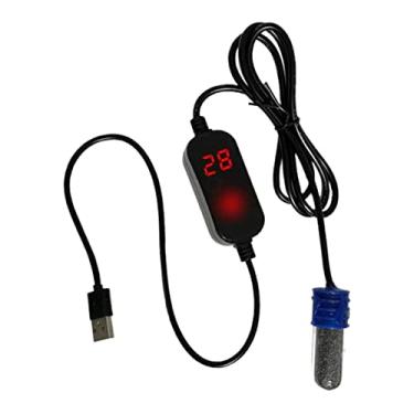 Imagem de Bothyi Aquecedor De Aquário Pequeno Com Termômetro EMButido Aquecedor De Aquário Para CoMBate A Tartaruga Peixe, 15W