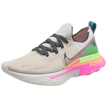 Imagem de Tênis de corrida feminino Nike React Infinity Run Fk Premium Cu0430-500, Violet Ash/Dk Smoke Grey-pink Blast, 6.5
