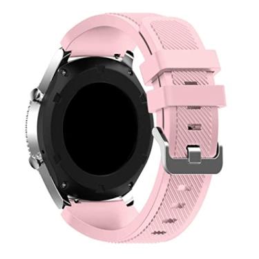 Imagem de Pulseiras NSmart compatíveis com Amazfit GTR 47MM / GTR 2 / GTR 2e / GTR 3 / GTR 4 (Rosa rajada)