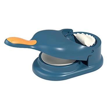 Imagem de Conjunto de máquina de fazer bolinho doméstico para pele conjunto de máquina de fazer massa faça você mesmo ferramentas de pastelaria manuais moldes de empanada acessórios de cozinha para embalagem de ravióli, azul, 27*7 cm