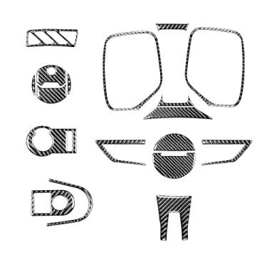 Imagem de FINMOKAL Para chevrolet camaro 2010-2012 fibra de carbono volante tipo u guarnição da capa