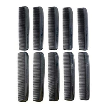 Imagem de GBS (10 Pack) bolso pente preto Unbreakable 5" Todos Belas bolso cabelo Comb Barba & Bigode Combs para Cabelo, Barba, Bigode de Homens e Costeletas Ótimo para viagens