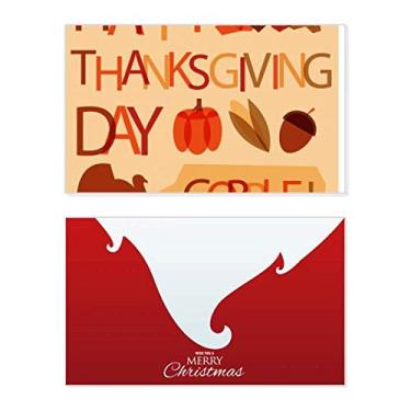 Imagem de Pumkin Cartão de Feliz Natal Feliz Natal Feliz Dia de Ação de Graças com estampa de peru
