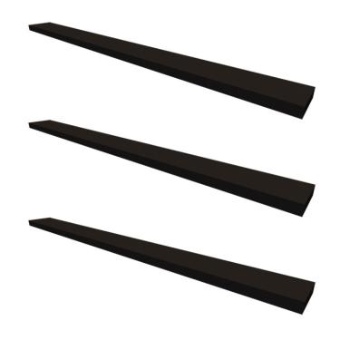 Imagem de Conjunto com 3 Prateleiras Ardo Preto 110 cm