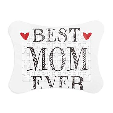 Imagem de Moldura de quebra-cabeça Best mom Ever Citação Loved Ones Decoração de quadro Enfeites