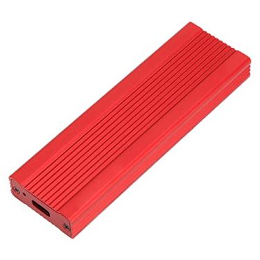 Imagem de Gabinete SATA M.2, Gabinete SSD SATA Com Indicador LED USB 3.1 para 2242 2260 Mm (Vermelho)