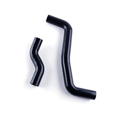 Imagem de JOIUYOLJ Kit de mangueira de radiador de silicone de 3 camadas compatível com Toyota Corolla Levin AE111 AE101G 4A-GE 20V... (preto)