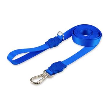 Imagem de Dog Trip Brasil Coleira Guia 5 Metros Para Cães Cachorro Adestramento Passeio Porte Grande Médio Pequeno (M, Blue)