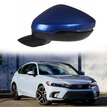 Imagem de Substituição do espelho lateral do motorista adequado para Honda CIVIC 2022 2023 conjunto de espelho retrovisor do carro, acessórios de espelho retrovisor, ajuste elétrico, seta, aquecimento, dobrável