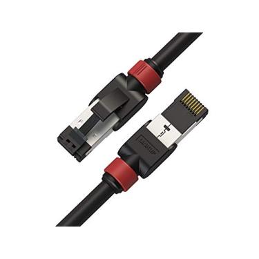 Imagem de LINKUP - [Testado com Versiv CableAnalyzer] Cabo Ethernet Cat7 - 1 FT (pacote com 6) 10G RJ45 S/FTP blindado duplo | Jogo de roteador de switch LAN de Internet de rede | Alta velocidade | 26AWG Preto