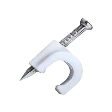 Imagem de Fixa Cabo 6mm (Rg59) - Branco Com 25 Pçs