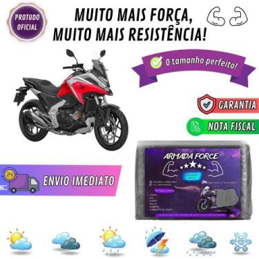 Imagem de Capa Pra Moto HONDA NC 750X Sem Forro 100% Impermeável Armada Force Pr