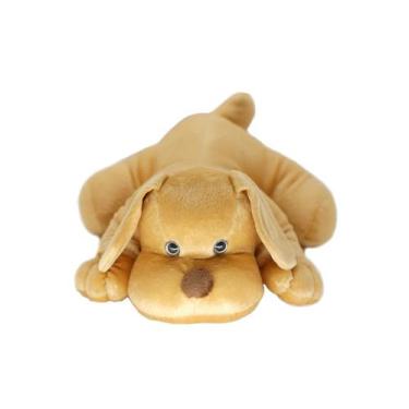 Imagem de Cachorro Betovem de Pelúcia Bege 37 cm Antialérgico - Mirante Brasil