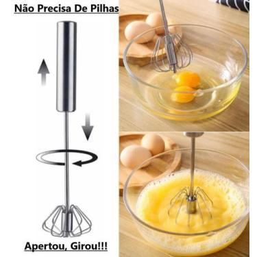 Imagem de Fuê Batedor De Ovos Mixer Inox Semi Automático Não Vai Pilha - Clink