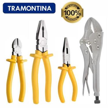 Imagem de Kit Jogo Alicates Master Universal Corte Bico Pressão - Tramontina