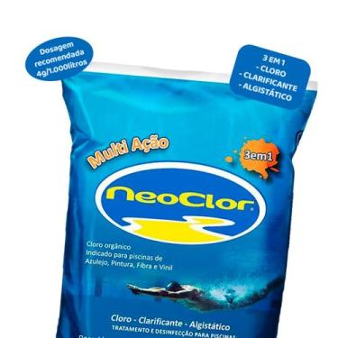 Imagem de Cloro Para Piscina Neoclor Multiação 1kg Granulado Estabilizado Orgâni