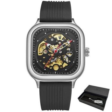 Imagem de Relógio Masculino SWISH  Pulseira De Borracha quadrado à prova D água 