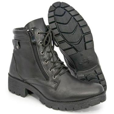 Imagem de Bota Coturno Feminino forrado BBr2 117150040 preto, Preto, 38