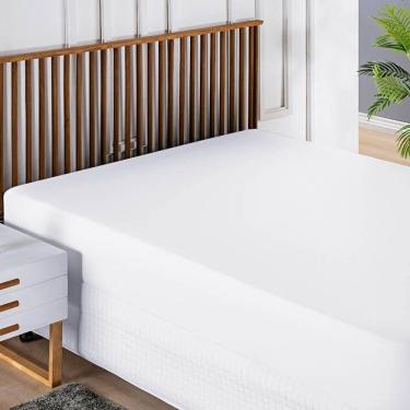 Imagem de Protetor De Colchão Block Sem Ruído 100% Impermeável Solteiro Macio - Branco