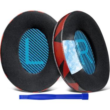 Imagem de SoloWIT Almofadas de Ouvido para Bose Fones, Almofadas de Reposição para Bose QuietComfort 15 QC15 QC25 QC2 QC35/Ae2 Ae2i Ae2w/SoundTrue & SoundLink Around-Ear & Around-Ear II-Tempestade Vermelha