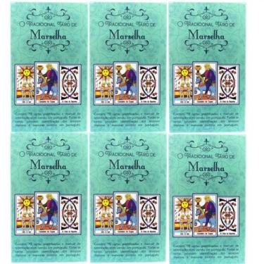Imagem de Kit Atacado com 6 Baralhos o Tarot de Marselha 78 Cartas - META ATACAD