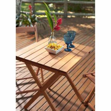 Imagem de Mesa Dobrável Mestra Ipanema 70 x 70 cm em Madeira Mestra Móveis, Stai