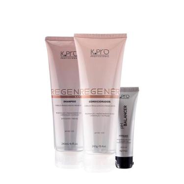 Imagem de Kit K.Pro Professional Regenér Shampoo Condicionador Acidificante (3 p