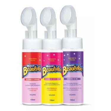 Imagem de KIT Mousse Sabonete Facial Beautyloo Tutti Frutti , Uva E Morango