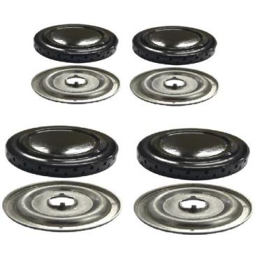 Imagem de Kit Espalhadores + Queimadores Fogão Braslar Sirius 4 Bocas