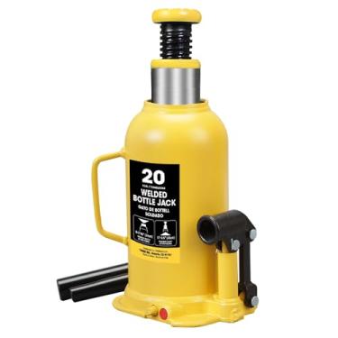 Imagem de YELLOW JACKET Macaco Hidráulico Soldado De 20 Toneladas Com Alça Longa De 2 Seções, Para Carro, Caminhonete, Caminhão, Trailer, Reparo De Automóveis, Engenharia Industrial