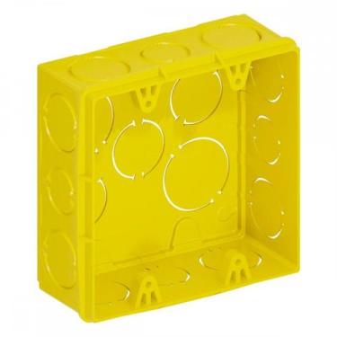Imagem de Caixinha De Luz Pvc Tigre Amarela 4X4 - Kit C/12 Pecas