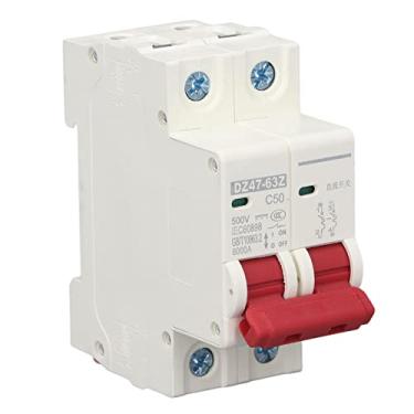 Imagem de Disjuntor de Circuito Em Miniatura DC, Disjuntor 50a DC 500V Com Extinção de Auxiliar para Fotovoltaico Solar, Fácil Instalar Com Trilhos DIN para o Energia do Navio